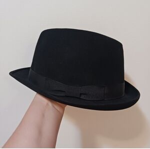 NWT Stetson Men's Royal Deluxe Classic Black Fedora Fur Felt Hat